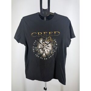 Creed Mens Summer of 99 Tour Graphic T-Shirt Black Short Sleeve L